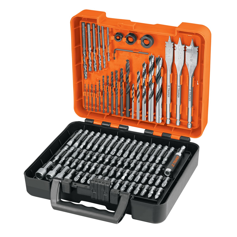JUEGO COMBINADO BROCAS Y PUNTAS 100 PIEZAS
