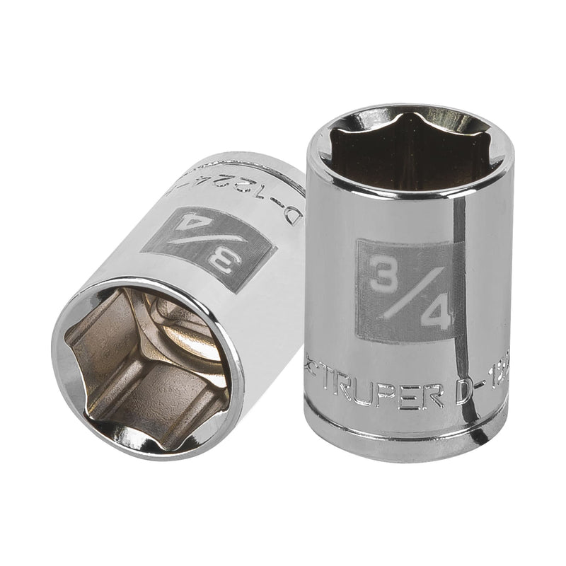 DADO DE 3/4", CUADRO DE 1/2", 6 PUNTAS, D-1224-H