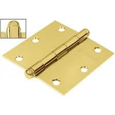 BISAGRA CUADRADA 4", ACERO LATONADO, CABEZA PLANA (PIEZA)