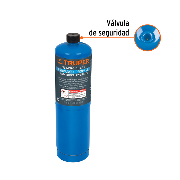 TANQUE DE GAS PROPANO DE 400G AZUL