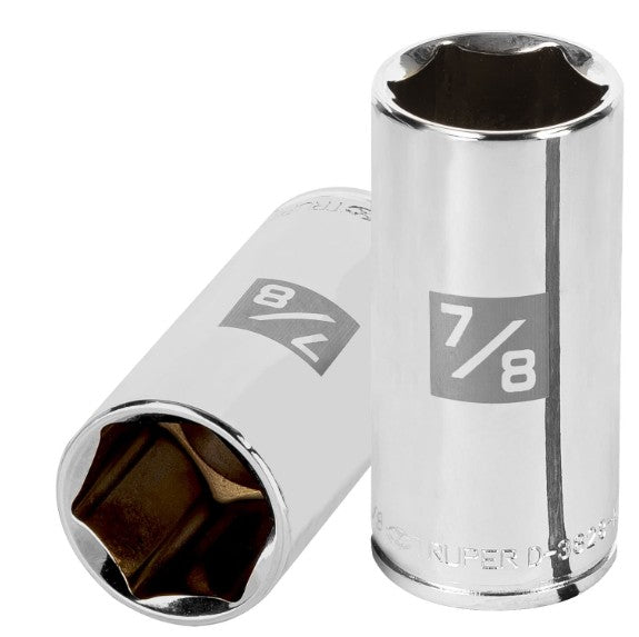DADO DE 7/8", CUADRO DE 3/8", 6 PUNTAS LARGO, D-3828-HL