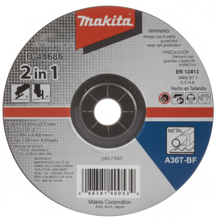 DISCO ABRASIVO 7" 2 EN 1 CORTE Y DESBASTE