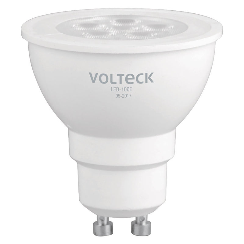 LAMPARA DE LED TIPO MR16 6W LUZ CALIDA BASE GU10