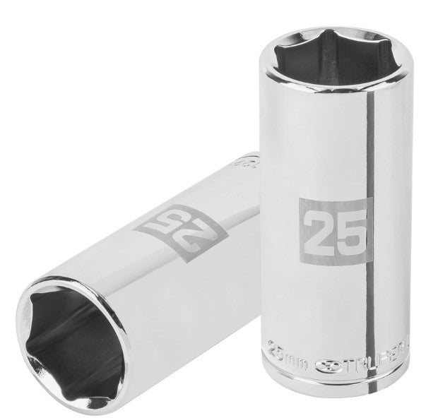 DADO DE 25 mm, CUADRO DE 1/2", 6 PUNTAS LARGO, D-1225-ML