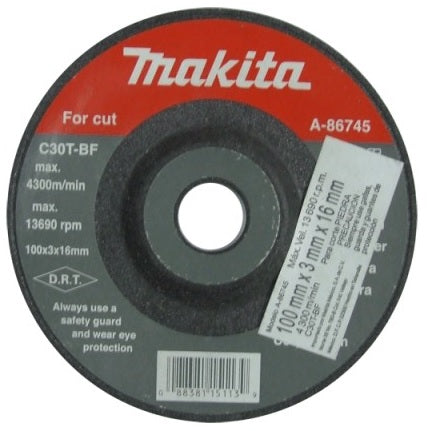 DISCO DE CORTE 4" X 1/8" X 5/8", PIEDRA, CONCRETO, ETC