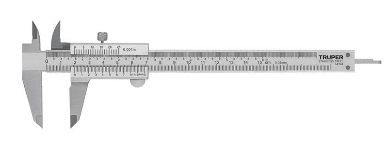 VERNIER DE 6" MILIMÉTRICO Y STANDARD