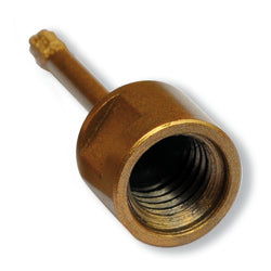 BROCA DE DIAMANTE 1/4" X 5/8"-11H GRANO 50, SOLDADA AL VACIO C/PARAFINA