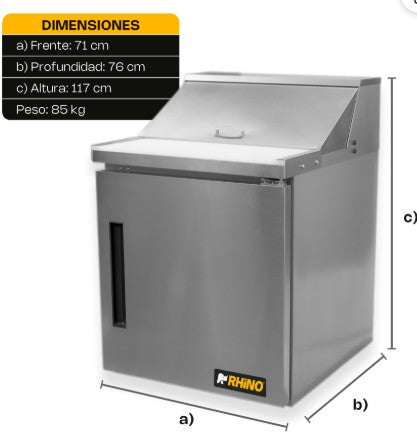 MESA REFRIGERADA DE PREPARACION 6.9 FT