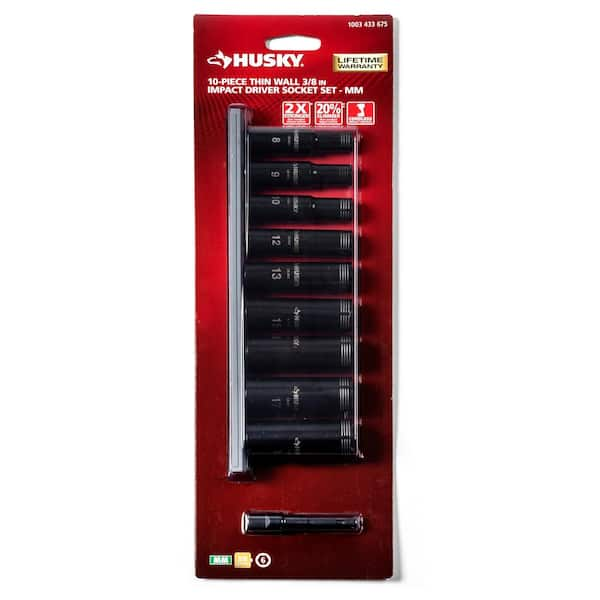 JUEGO DE DADOS DE IMPACTO PARED DELAGADA STD, CUADRO DE 3/8