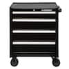 GABINETE HUSKY 26.5" X 18", CON RUEDAS Y 4 CAJONES COLOR NEGRO