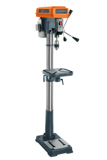 TALADRO DE BANCO MOTOR DE 1 HP, 12 VELOCIDADES, BROQUERO DE 5/8"