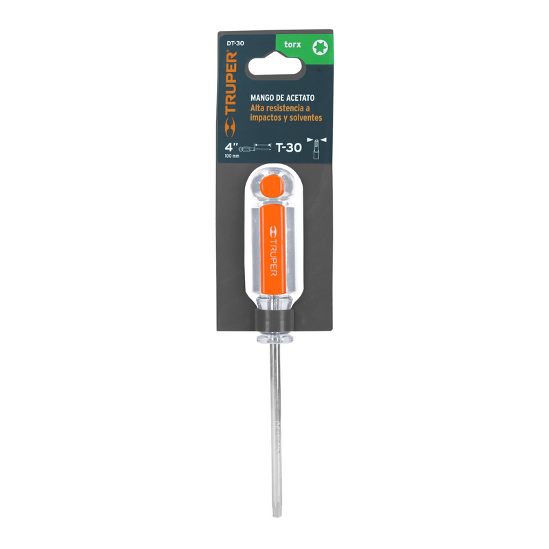 DESARMADOR PUNTA TORX T30 MANGO DE ACETATO TRUPER
