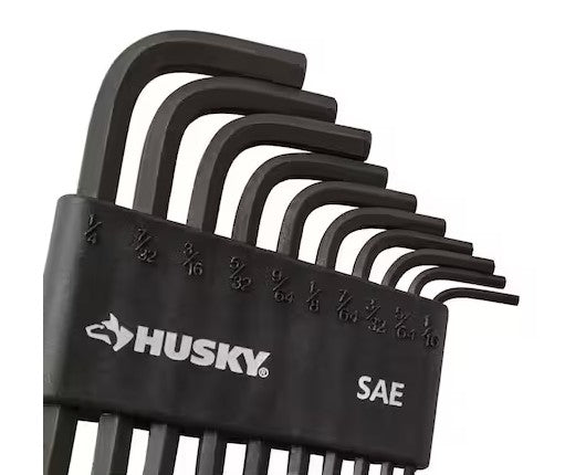JUEGO DE LLAVES HEXAGONALES CORTAS 10 PIEZAS HUSKY