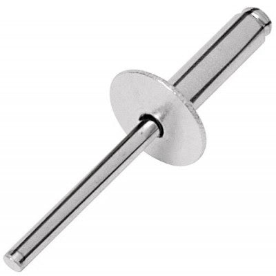 REMACHE DE ALUMINIO, DIAMETRO DE 3/16" X 1/2" DE AGARRE,  BOLSA 50 PZAS.