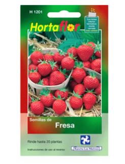 SOBRE DE SEMILLAS DE FRESA HORTAFLOR, CONTENIDO DE .01G