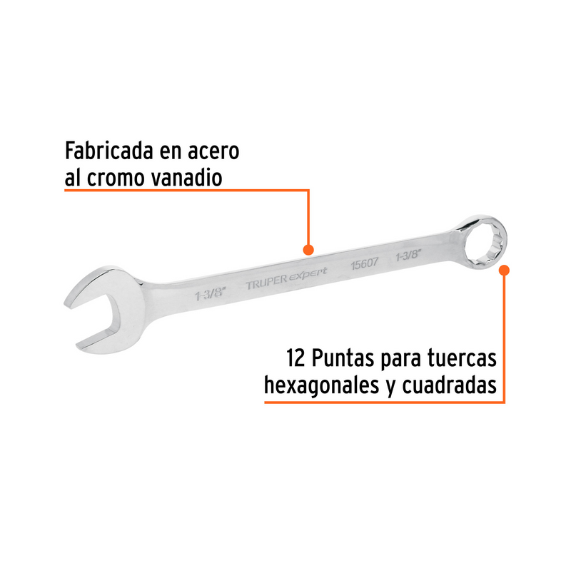 LLAVE COMBINADA 1-3/8", 12 PUNTAS, XL