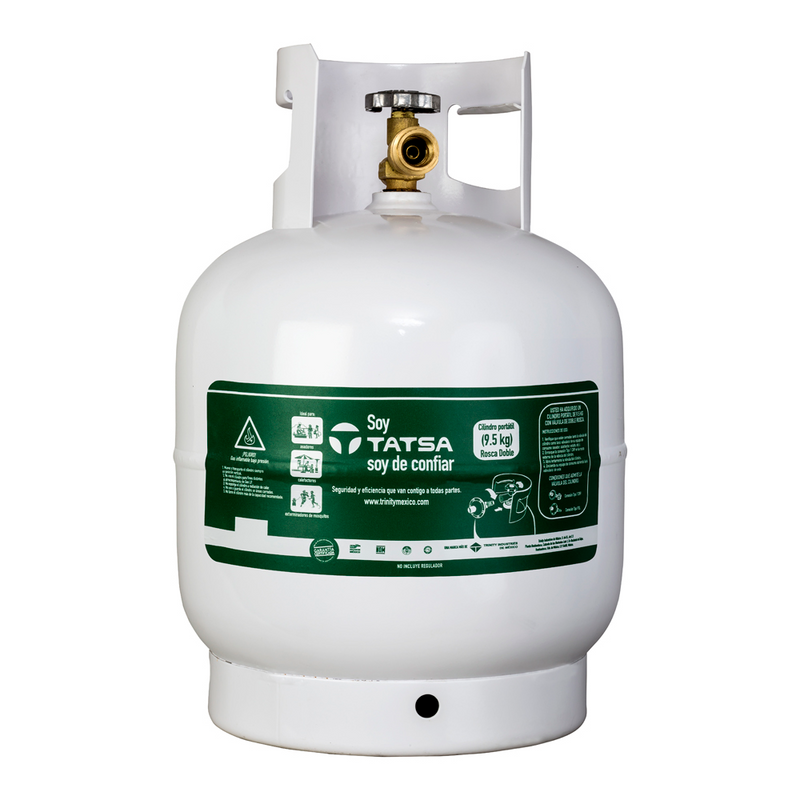 TANQUE PARA GAS DE 10 KG CON VALVULA DE SEGURIDAD TIPO AMERICANO