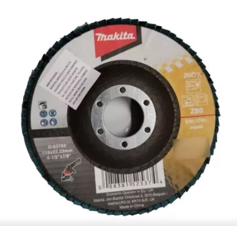 MULTIDISCO FLAP ZIRCONIA 4-1/2" G40 BASE DE FIBRA DE VIDRIO CON ANGULO