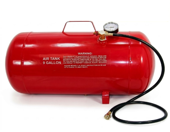 TANQUE PARA AIRE DE 9 GAL. CON MANOMETRO