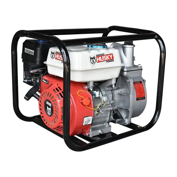 MOTOBOMBA DE 2", A GASOLINA, 6.5 hp, 500 L/min, SWEDISH HUSKY
