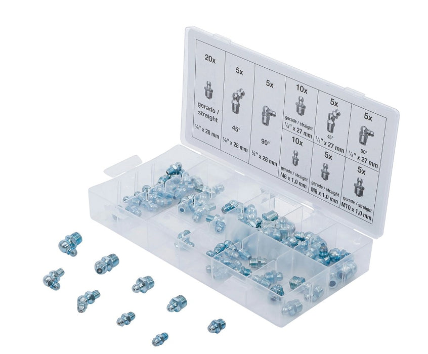 JUEGO DE GRASERAS, METRICA Y PULGADA 70 PIEZAS