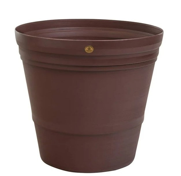 MACETA PLASTICA ARTESANAL JUMBO COLOR CHOCOLATE