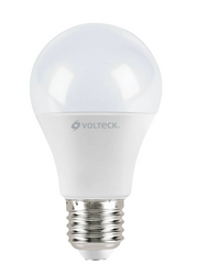 Foco LED Volteck blanco de 9 W, con difusor redondeado y base roscada metálica