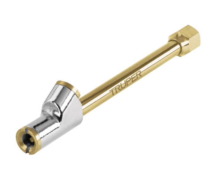 INFLADOR CABEZA DOBLE, HEMBRA 1/4" NPT, TRUPER