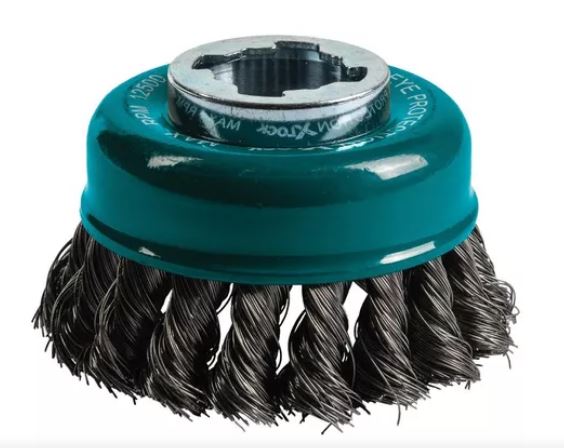 CARDA COPA DE ALAMBRE X-LOCK TIPO TRENZADO 3-1/8"