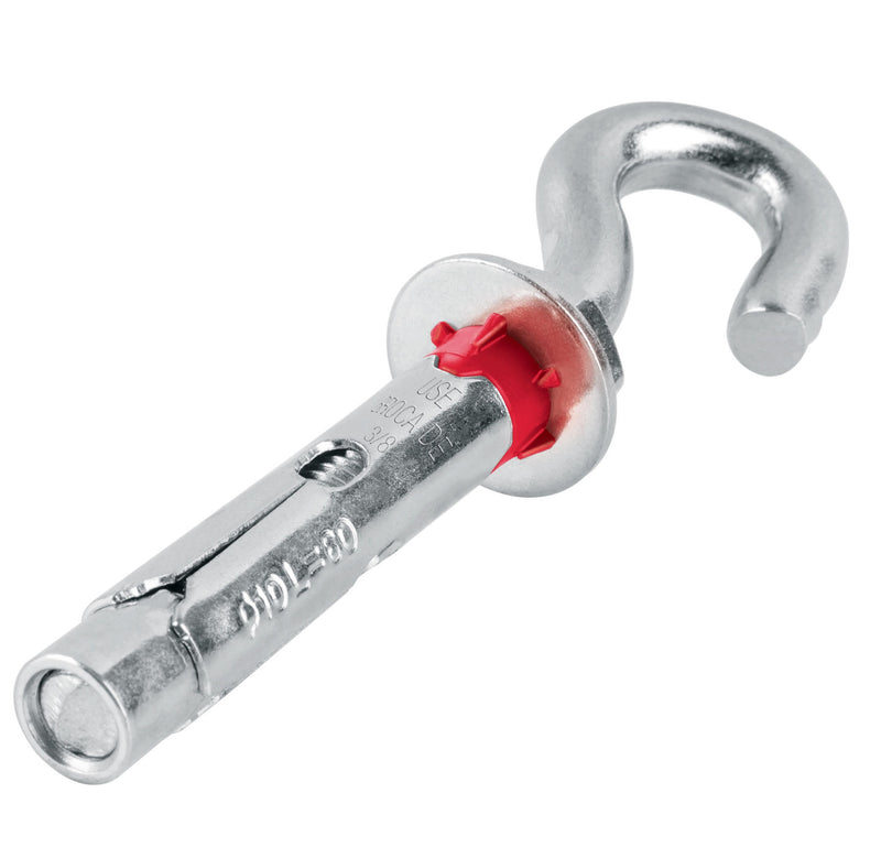 TAQUETE EXPANSIVO CON ARMELLA ABIERTA  4 PIEZAS 3/8" 2"