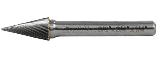 LIMA ROTATIVA CONICA PUNTADA TIPO STANDARD P/METAL ZANCO 1/4