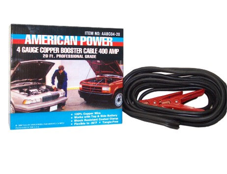 CABLES PASA CORRIENTE CALIBRE 4, 20 ft,  400 AMP
