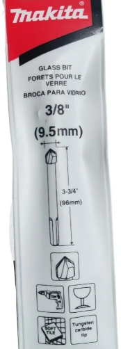 BROCA PARA VIDRIO 3/8"x3-3/4" (ANTES D-25220)