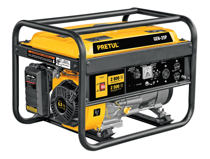GENERADOR ELECTRICO A GASOLINA 2800W 240-120AC 12DC
