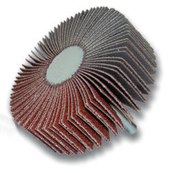 RUEDA FLAP 3" X 1" X 1/4" GRANO 120 C/ VASTAGO METAL