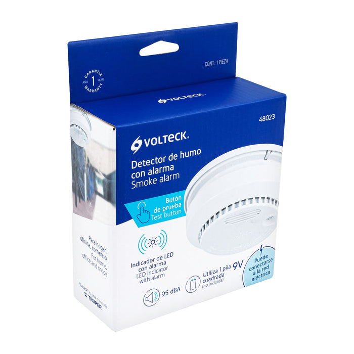 DETECTOR DE HUMO CON ALARMA