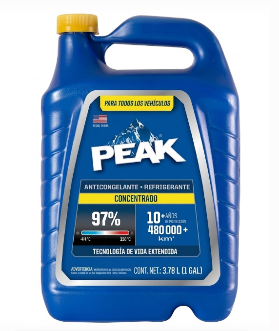 ANTICONGELANTE / REFRIGERANTE PEAK DE 97%  3.78 lt (GALON)