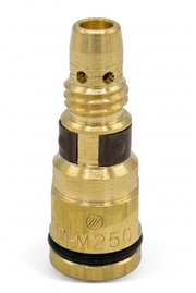 Difusor de latón para pistola MIG con rosca superior y dos anillos negros