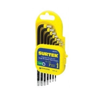 JUEGO DE 7 LLAVES HEXAGONALES TORX LARGAS EN RACK