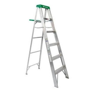 ESCALERA DE TIJERA 8' ALUMINIO TII TAPA VERDE CON IMAN