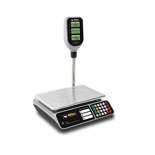 BASCULA DIGITAL MULTIFUNCIONES RHINO, CAPACIDAD DE 40KG CON TORRETA