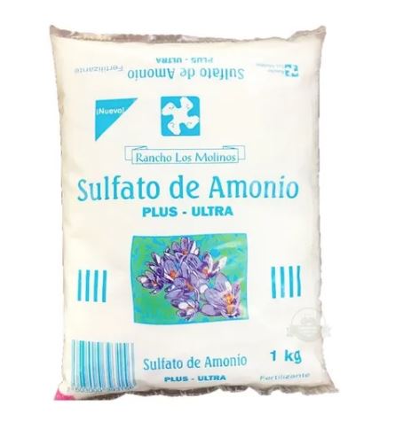 FERTILIZANTE PARA PLANTAS, SULFATO DE AMONIO PLUS-ULTRA BOLSA DE 1KG