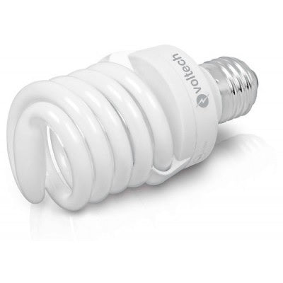 FOCO AHORRADOR MINI ESPIRAL 20 W LUZ CALIDA BASE E26/E27 T2
