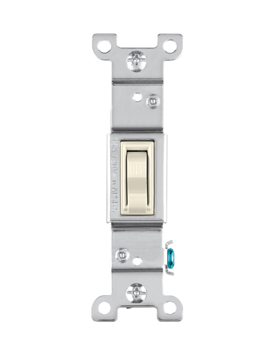 APAGADOR SENCILLO, COLOR MARFIL VOLTECK