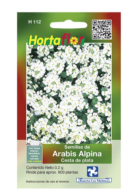SOBRE DE SEMILLAS DE ARABIS ALPINA HORTAFLOR, CONTENIDO DE .02G