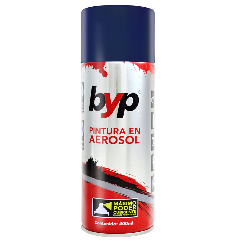 PINTURA EN AEROSOL, COLOR AZUL GRIS, 400 ml, BYP