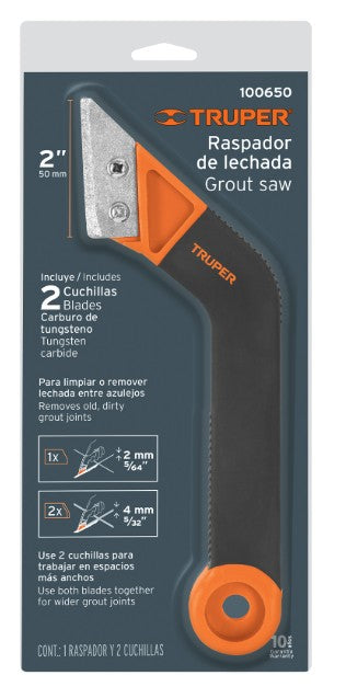 RASPADOR DE LECHADA CON CUCHILLAS DE 2" TRUPER