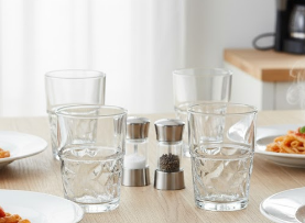 JUEGO DE VASOS RUGO 6 PIEZAS CRISA
