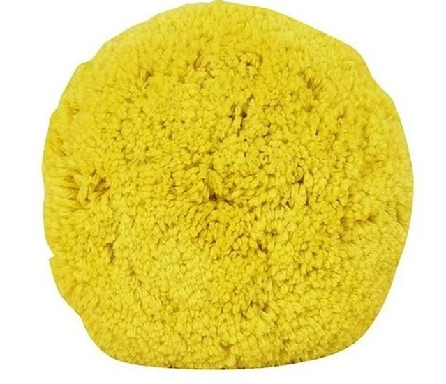 BONETE PARA PULIR DOBLE BORLA AMARILLO 230MM