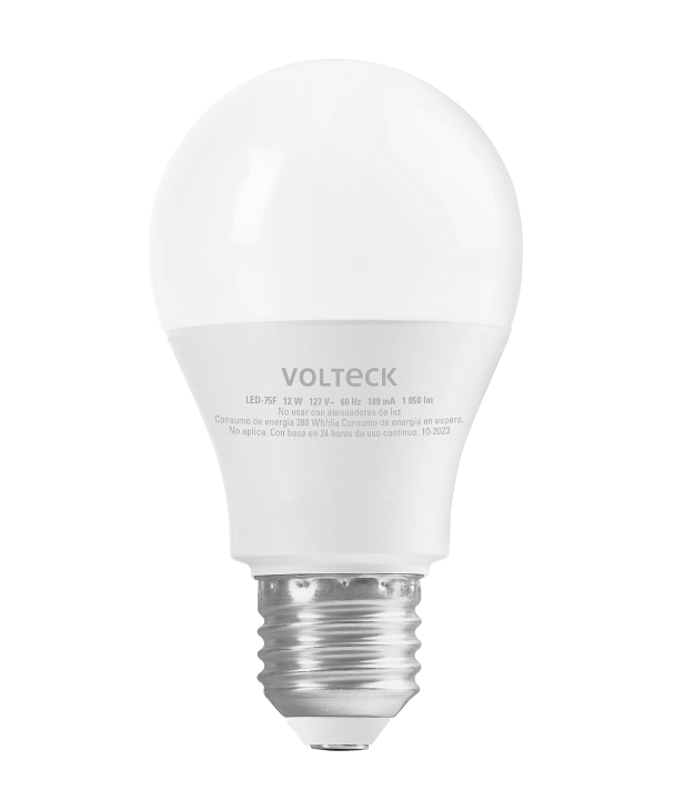FOCO LED TIPO BULBO, 12W, LUZ DE DIA, VOLTECK